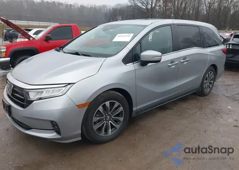 2022 Honda Odyssey Ex-L z USA, uszkodzony, nr VIN 5FNRL6H77NB010357